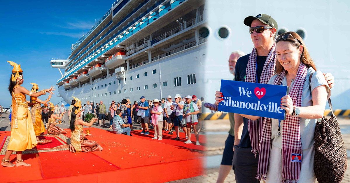 ភ្ញៀវទេសចរណ៍ជាង ២០០០នាក់ បានមកលេងកម្សាន្តនៅកំពង់ផែព្រះសីហនុ តាមរយៈនាវាទេសចរណ៍ DIAMOND PRINCESS របស់សញ្ជាតិប៊ែរមូដា