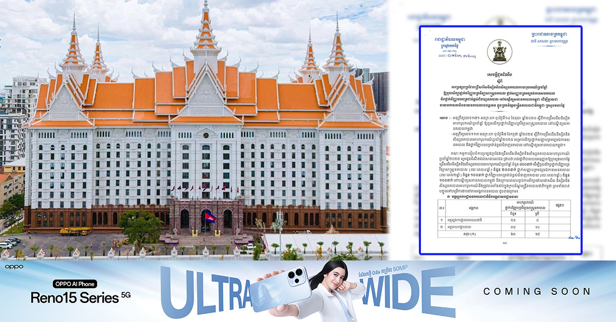 ឱកាស! ក្រសួងមហាផ្ទៃប្រកាសជ្រើសរើសនិស្សិត និងសិស្សនគរបាលអាហារូបករណ៍ប្រចាំឆ្នាំ ចំនួន ៤០០នាក់