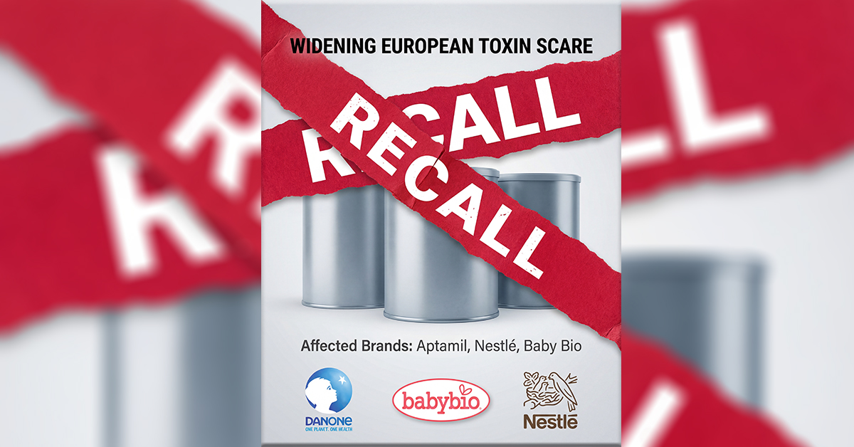 ក្រុមហ៊ុន​ផលិត​ទឹកដោះគោ​ធំៗប្រញាប់ប្រញាល់​ប្រមូល​ម្សៅ​ទឹកដោះគោ​ទារក​វិញ បន្ទាប់ពី​មាន​ការភ័យខ្លាច​អំពី​ការបំពុល​