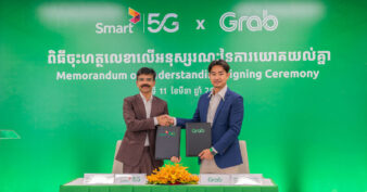 ក្រុមហ៊ុន Smart Axiata និង Grab សហការស្វែងរកដំណោះស្រាយ ដើម្បីសម្រួលដល់ការតភ្ជាប់ និងការធ្វើដំណើររបស់អតិថិជន