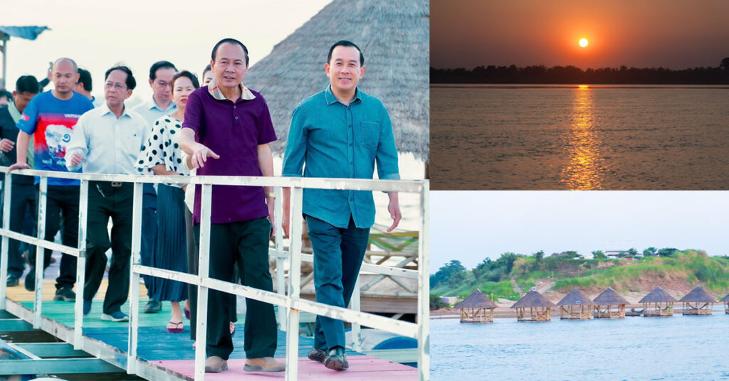 រដ្ឋមន្ត្រីក្រសួងទេសចរណ៍ ចុះពិនិត្យស្ថានភាពជាក់ស្តែងនៅកោះច្រែង ខេត្តក្រចេះ ជាទីតាំងទេសចរណ៍ ដែលមានសក្តានុពលមួយ និងមានបរិស្ថានធម្មជាតិជុំវិញកោះ