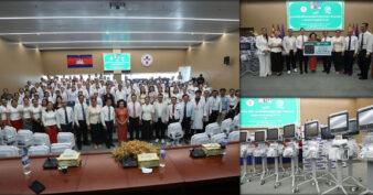 ជីប ម៉ុង ឧបត្ថម្ភសម្ភារៈបរិក្ខារពេទ្យចំនួន ១០០ គ្រឿងដល់មន្ទីរពេទ្យមិត្តភាពកម្ពុជា-ចិន ព្រះកុសមៈ ក្នុងឱកាសទិវានារីអន្តរជាតិ