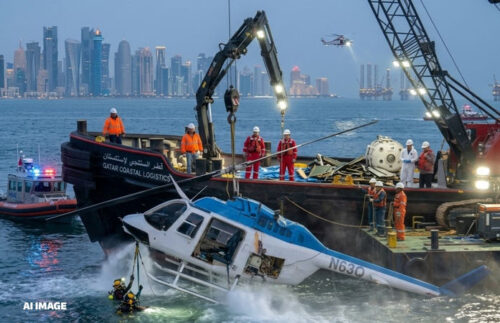 មនុស្ស ៧នាក់បានបាត់បងជីវិតក្នុងហេតុការណ៍ធ្លាក់ឧទ្ធម្ភាគចក្រមួយគ្រឿងនៅកាតា