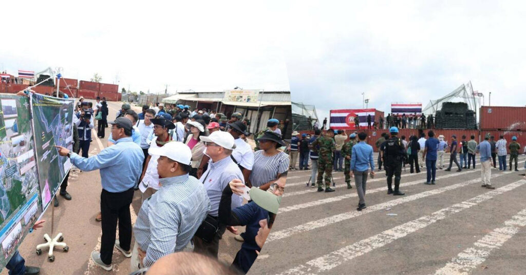 ឯកអគ្គរាជ/រដ្ឋទូត តំណាងអង្គទូត ព្រមទាំងអង្គការអន្តរជាតិប្រចាំនៅកម្ពុជា អញ្ជើញទៅមើលដោយផ្ទាល់ សកម្មភាពរំលោភបំពានរបស់ថៃ នៅឃុំថ្មដា