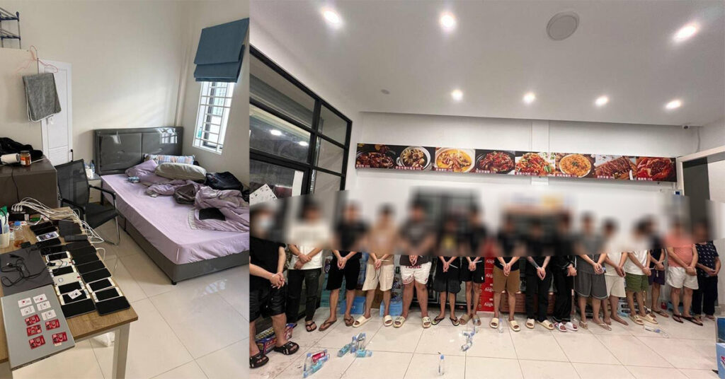 សមត្ថកិច្ចឃាត់ខ្លួនជនបរទេស ១៧នាក់ ពាក់ព័ន្ធករណី Online Scam ក្នុងភូមិសាស្ត្រសង្កាត់វាលស្បូវ