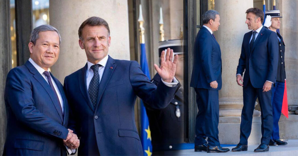 ឯកឧត្តម Emmanuel Macron៖ កម្ពុជា និងបារាំង មានប្រវត្តិសាស្ត្ររួមគ្នាដ៏ជ្រាលជ្រៅ ដែលកំពុងតែរីកចម្រើនកាន់តែរឹងមាំថែមទៀត ក្នុងវិស័យថាមពល សុខាភិបាល ក៏ដូចជាវិស័យបេតិកភណ្ឌ