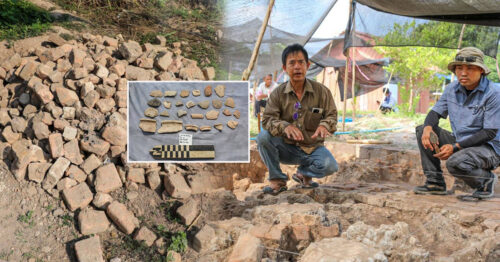 ក្រុមអ្នកស្រាវជ្រាវអាជ្ញាធរជាតិអប្សរា កំពុងស្រាវជ្រាវឡដុតកុលាលភាជន៍នៅគោកព្នៅ