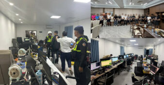 កម្លាំងចម្រុះបើកប្រតិបត្តិការបង្ក្រាបបទល្មើសបច្ចេកវិទ្យាទាំងយប់ ឃាត់ខ្លួនជនបរទេស២០នាក់នៅខណ្ឌសែនសុខ