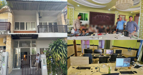 អាជ្ញាធរខេត្តព្រះសីហនុ បង្ក្រាបទីតាំង អនឡាញស្គេម ៣កន្លែង និងឃាត់ខ្លួនជនបរទេស ៤៥នាក់