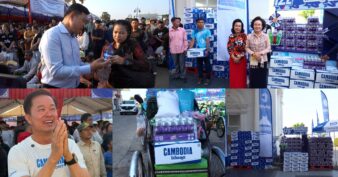 បន្តជានិមិត្តសញ្ញាសប្បុរសធម៌! ខ្មែរ ប៊ែវើរីជីស ចែកទឹកពិសាកម្ពុជាចំនួន ៧ ម៉ឺនដប ជូនបងប្អូនដែលធ្វើដំណើរតាមរថយន្តក្រុងសាធារណៈ