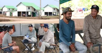 ឯកឧត្តម គន់ គីម ចុះជួបពលរដ្ឋភៀសសឹក តាមខ្នងផ្ទះបណ្តោះអាសន្ន ក្រោយមានភ្លៀង និងខ្យល់កន្រ្តាក់ ក្នុងខេត្តបន្ទាយមានជ័យ