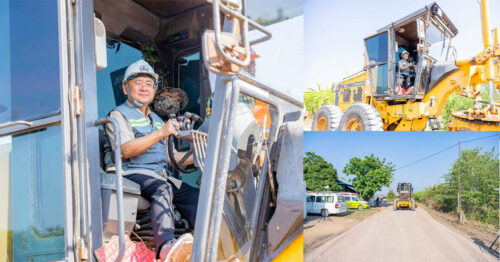 អភិបាលខេត្តបាត់ដំបង អញ្ជើញបើកការដ្ឋានជួសជុលផ្លូវក្រាលថ្មម៉ិច ប្រវែង១២ គីឡូម៉ែត្រ នៅស្រុក បាណន់