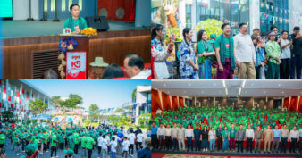 ខ្មែរ ប៊ែវើរីជីស រៀបចំពិធីជួបជុំបុគ្គលិកអនាម័យបរិស្ថានជាច្រើននាក់ ចូលរួមលើកកម្ពស់តម្លៃការងារគ្រប់ប្រភេទ ក្នុងឱកាសបុណ្យចូលឆ្នាំខ្មែរ