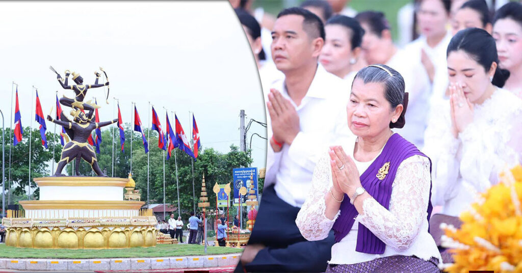 សម្តេច ម៉ែន សំអន អញ្ជើញពុទ្ធាភិសេក «ព្រះវិស្ណុគង់លើស្ដេចគ្រុឌ» និងបួងសួងសុំសេចក្តីសុខ សន្តិភាព និង ភាពត្រជាក់ត្រជុំដល់ទឹកដី និងប្រជាពលរដ្ឋខ្មែរ