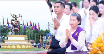 សម្តេច ម៉ែន សំអន អញ្ជើញពុទ្ធាភិសេក «ព្រះវិស្ណុគង់លើស្ដេចគ្រុឌ» និងបួងសួងសុំសេចក្តីសុខ សន្តិភាព និង ភាពត្រជាក់ត្រជុំដល់ទឹកដី និងប្រជាពលរដ្ឋខ្មែរ