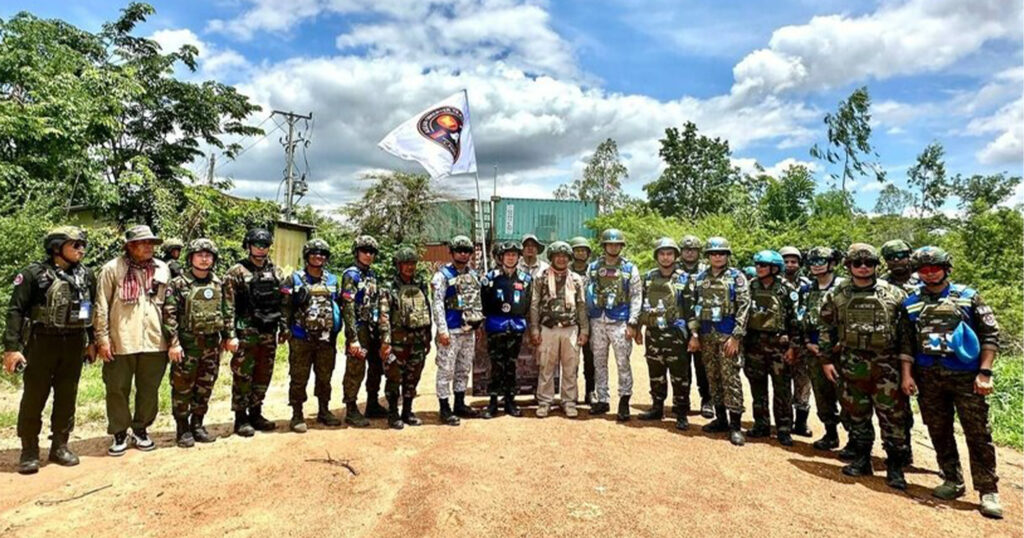 AOT ចុះសង្កេតការណ៍ ផ្ទៀងផ្ទាត់ និងរាយការណ៍អំពីស្ថានភាពព្រំដែននៅតំបន់ភូមិជោគជ័យ ឃុំអូរបីជាន់
