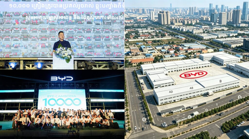 BYD Cambodia ៖ ប្រគល់រថយន្ត ១០,០០០ គ្រឿង! វិនិយោគ ៦ លានដុល្លារលើ មជ្ឈមណ្ឌល ស្តុកគ្រឿងបន្លាស់ ដើម្បីជម្រុញការធ្វើឱ្យប្រសើរប្រព័ន្ធអេកូឡូស៊ី សេវាកម្មក្នុងស្រុក