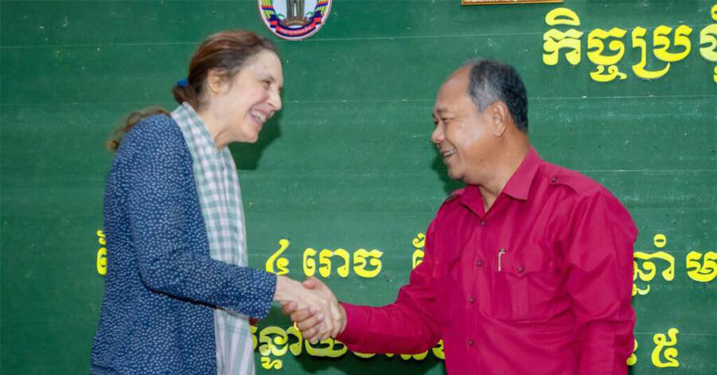 អភិបាលខេត្តបន្ទាយមានជ័យ ទទួលស្វាគមន៍ លោកស្រី តំណាងប្រចាំប្រទេស នៃអង្គការសហប្រជាជាតិសិទ្ធិមនុស្សប្រចាំកម្ពុជា
