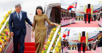សម្តេចធិបតី ហ៊ុន ម៉ាណែត និងលោកជំទាវបណ្ឌិត ដឹកនាំគណៈប្រតិភូរាជរដ្ឋាភិបាលកម្ពុជា មកដល់អាកាសយានដ្ឋាន MCIA General Aviation (Gen-Av) ទីក្រុងសេប៊ូ ប្រទេសហ្វីលីពីន