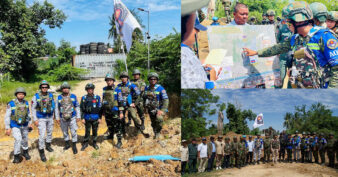 ក្រុមអ្នកសង្កេតការណ៍អាស៊ាន (AOT) ដឹកក្រុមអ្នកសង្កេតការណ៍អាស៊ាន (HOM AOT) ហ្វីលីពីន ដើម្បីចុះសង្កេតការណ៍ ផ្ទៀងផ្ទាត់ ពីស្ថានភាពព្រំដែននៅភូមិព្រៃចាន់ ខេត្តបន្ទាយមានជ័យ