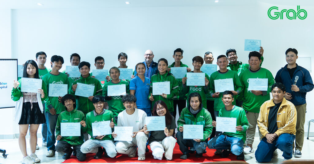 ក្រុមហ៊ុន GRAB សហការជាមួយមន្ទីរពេទ្យ INTERCARE បើកដំណើរការកម្មវិធីសង្គ្រោះបឋម សម្រាប់ដៃគូបើកបរនៅរាជធានីភ្នំពេញ