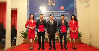 ក្រុមហ៊ុនអាកាសចរណ៍ អ៊ែរ អេស៊ា ខេមបូឌា និងក្រុមប្រឹក្សាភិបាលសិក្សាទីផ្សារនិងផ្សព្វផ្សាយទេសចរណ៍កម្ពុជា ចុះកិច្ចព្រមព្រៀងដើម្បីជំរុញកំណើនទេសចរណ៍កម្ពុជា