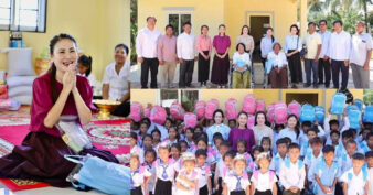ផ្ទះទេវតា១ខ្នងដោយមានភ្ជាប់ប្រព័ន្ធទឹកស្អាត និងភ្លើងសូឡា ត្រូវបានលោកជំទាវ ហ៊ុន ម៉ាណា ប្រគល់ជូនលោកតាចាស់ជរា នៅខេត្តកំពង់ធំ