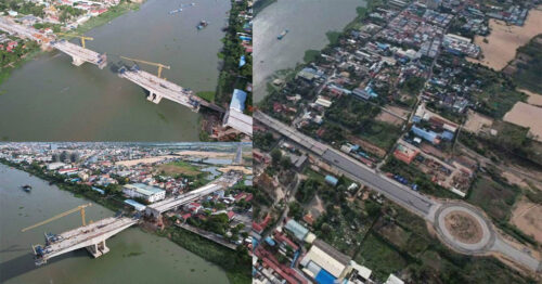 គម្រោងស្ថាបនាស្ពានឆ្លងទន្លេបាសាក់ (ចាក់អង្រែក្រោម-ព្រែកប្រា) សម្រេចបាន ៧៣ % ហើយ គិតត្រឹមដំណាច់ខែឧសភា ឆ្នាំ២០២៦ នេះ